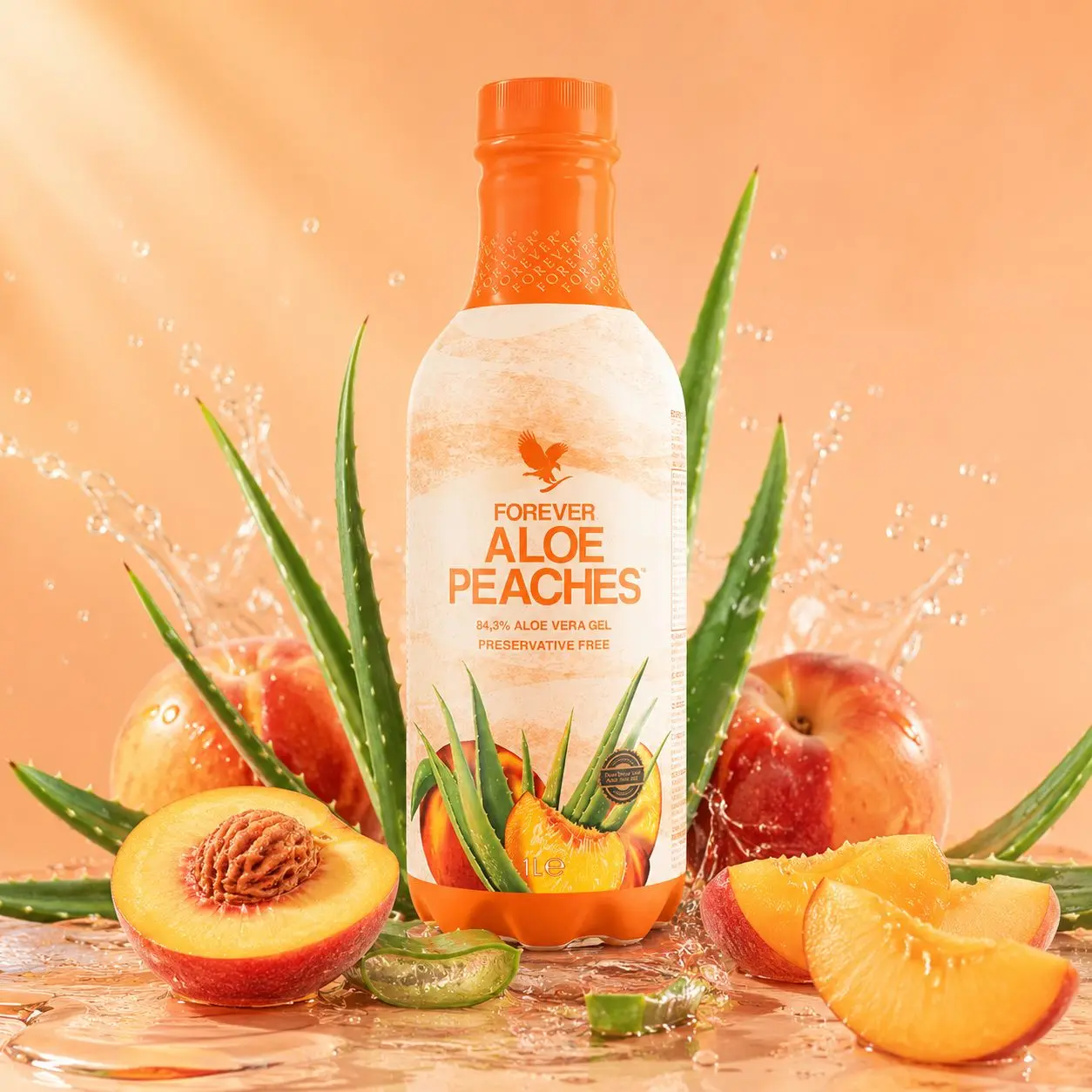 Forever Aloe Peaches s broskyňami a aloe vera