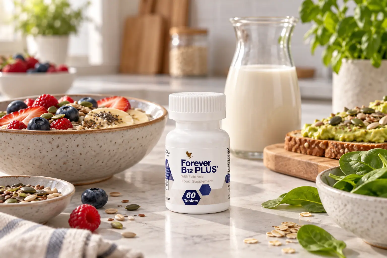 Forever B12 Plus: vitamín B12 a kyselina listová zrozumiteľne