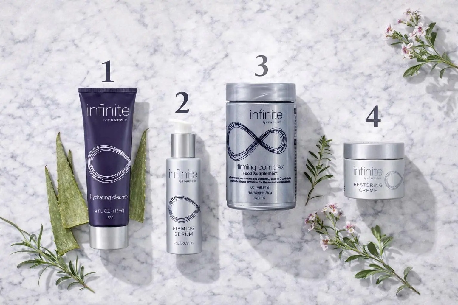 Infinite by Forever Firming Complex v produktovej a každodennej scéne